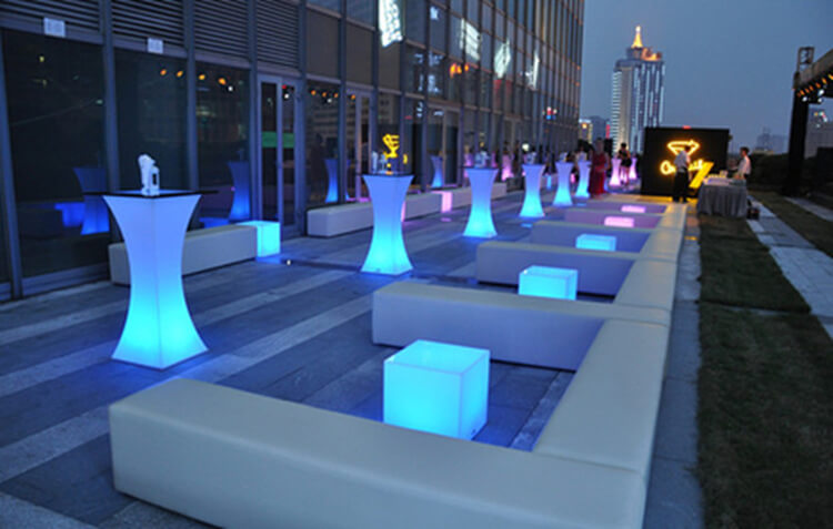 LED cocktail tables