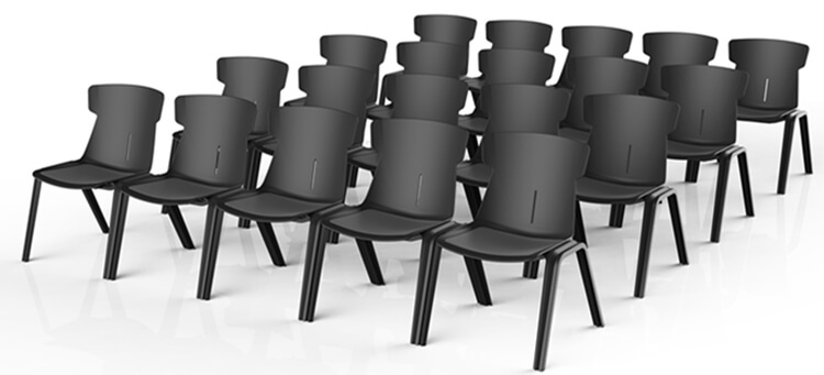 Plastic Resin Cafe Stackable Restaurant Dining Chairs