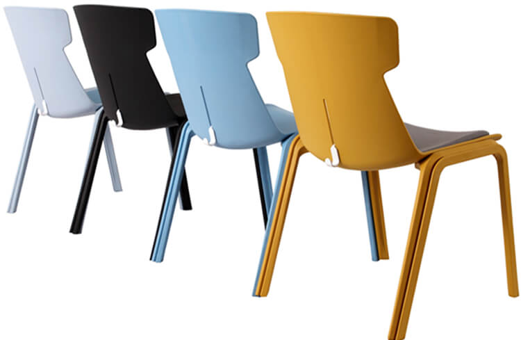 Resin Cafe Stackable Dining Chair