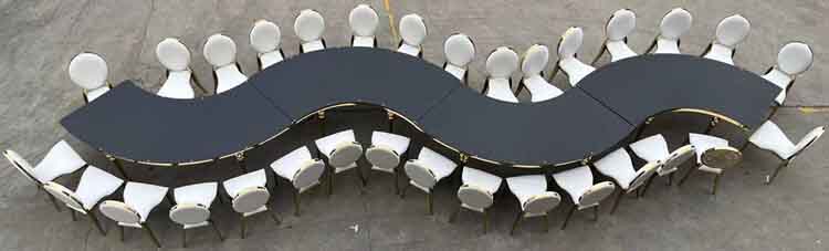Serpentine Banquet Table