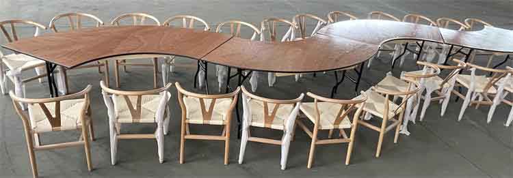 removable banquet tables and non-removable banquet tables
