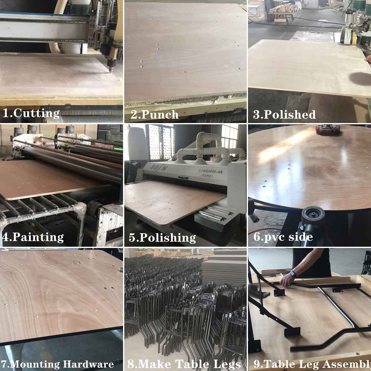 quality of wooden banquet table