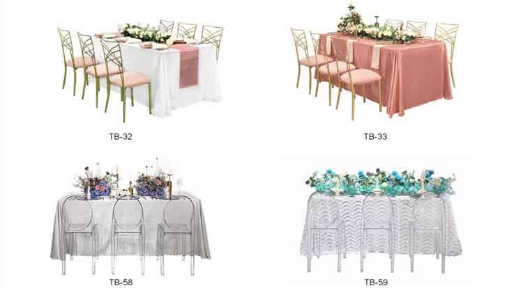 Arrange all kinds of flowers on tables