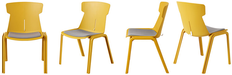 plastic stackable dining chair