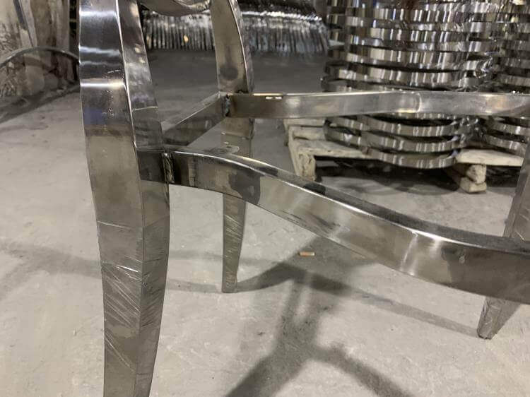 How to clean stainless steel chair legs