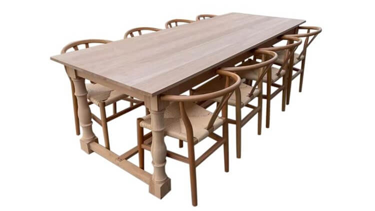 natural Y dining chairs 