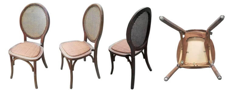 cane dining chairs