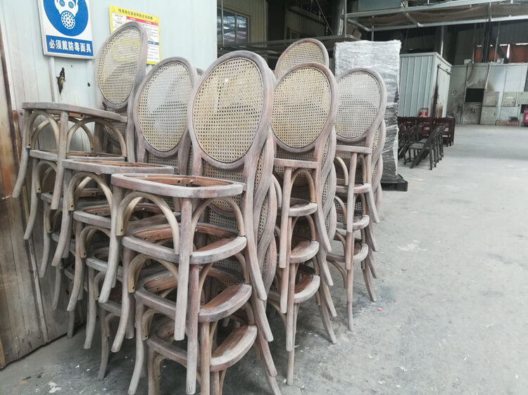 rattan back dining chairs