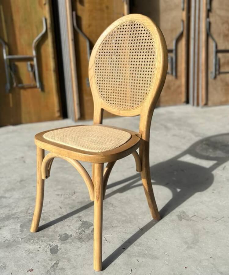 rattan crossback chair supplier