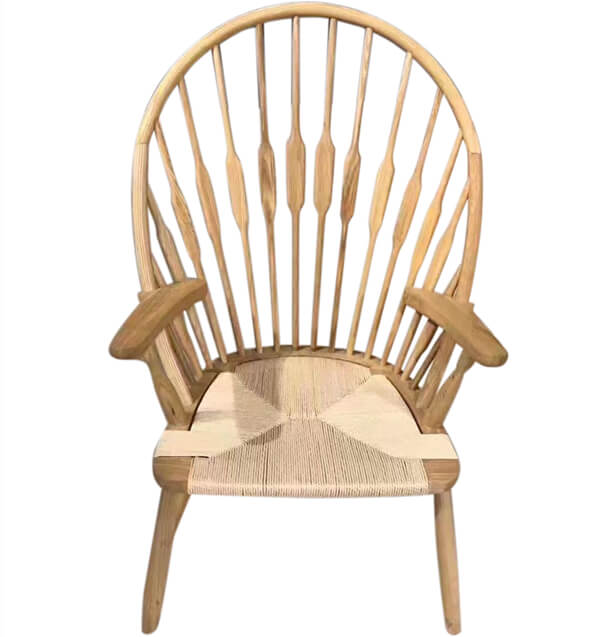 peacock wooden chair