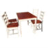 white wooden dining chair