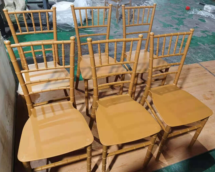 gold plastic chiavari chair