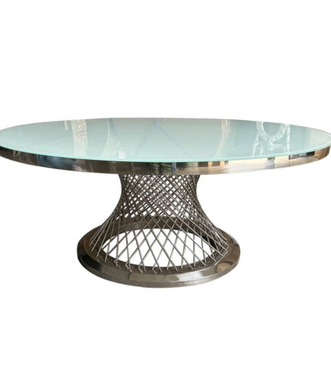 White Stainless Steel Table