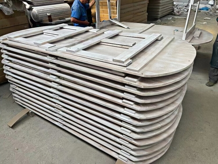 Oval Wooden Folding Table Manufacturer