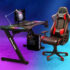 gaming table and chair