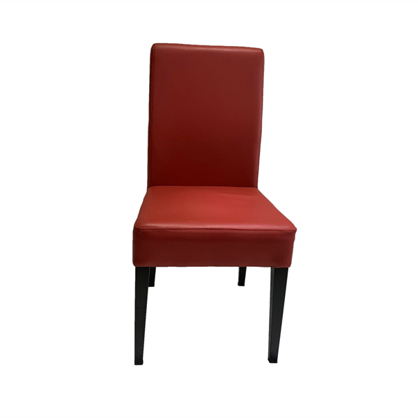 red dining chair