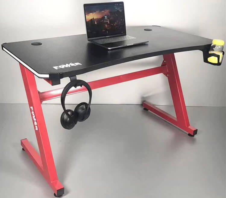 red gaming computer table