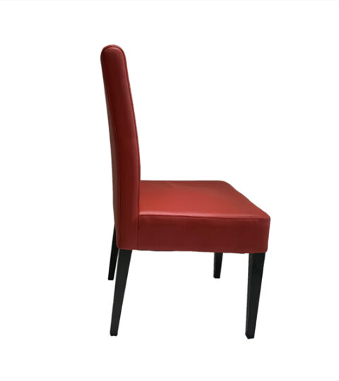 Red Leather Dining Chair