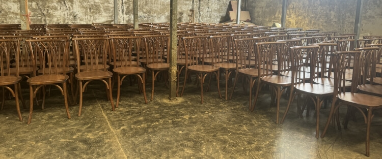 wooden willow chair
