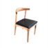 solid wood pu leather cushion chair supplier