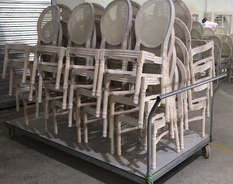 stackable wooden louis chair manufacturer
