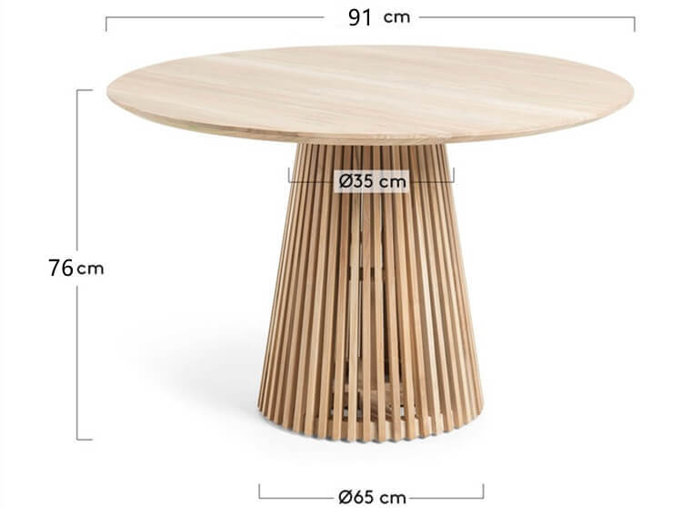 wooden round high table bulk