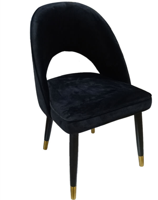 black light luxury dining chair