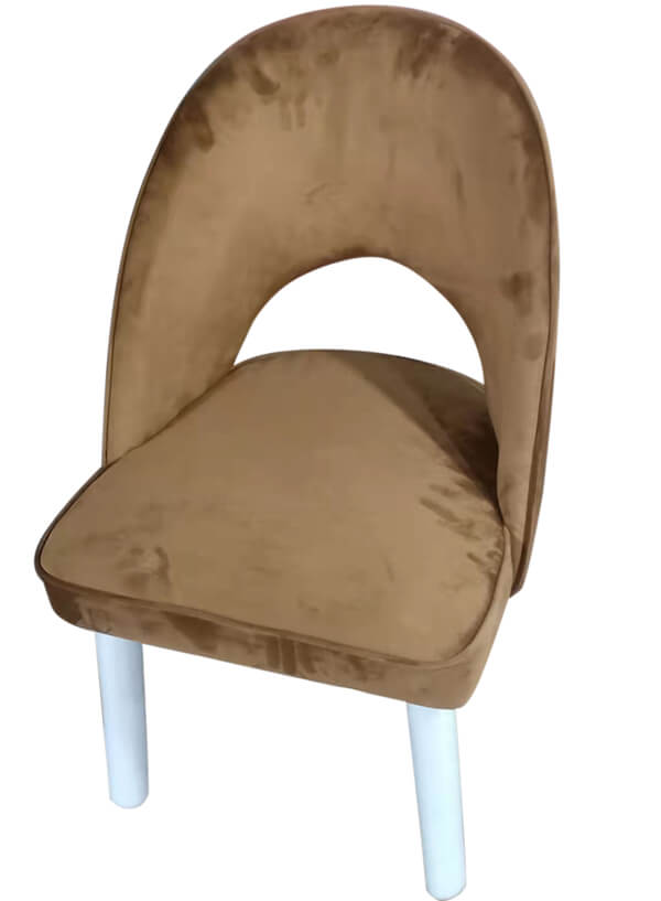 brown light luxury dining chair