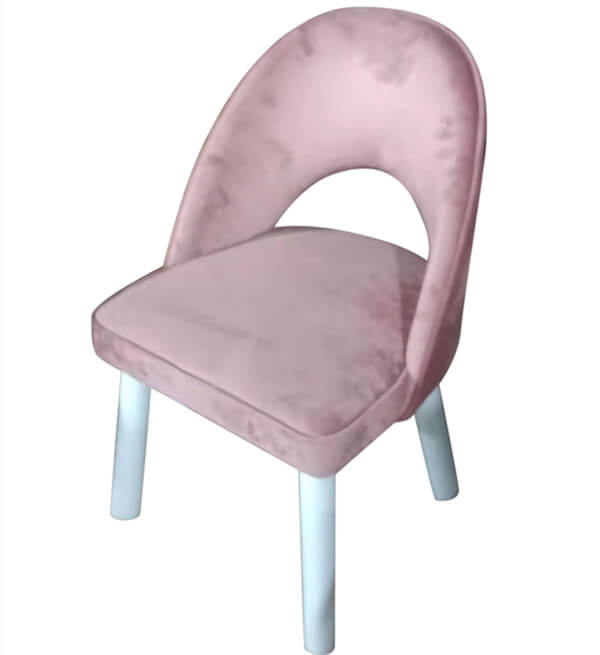 pink light luxury dining chair