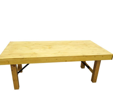Farmhouse Table With Folding Legs
