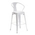white metal tolix barstools