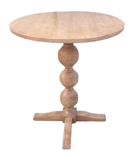 Wooden Circular Pedestal Table