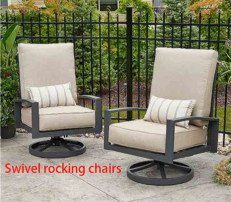 Swivel rocking chairs