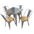 silk metal tolix table