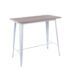 white metal tolix bar table