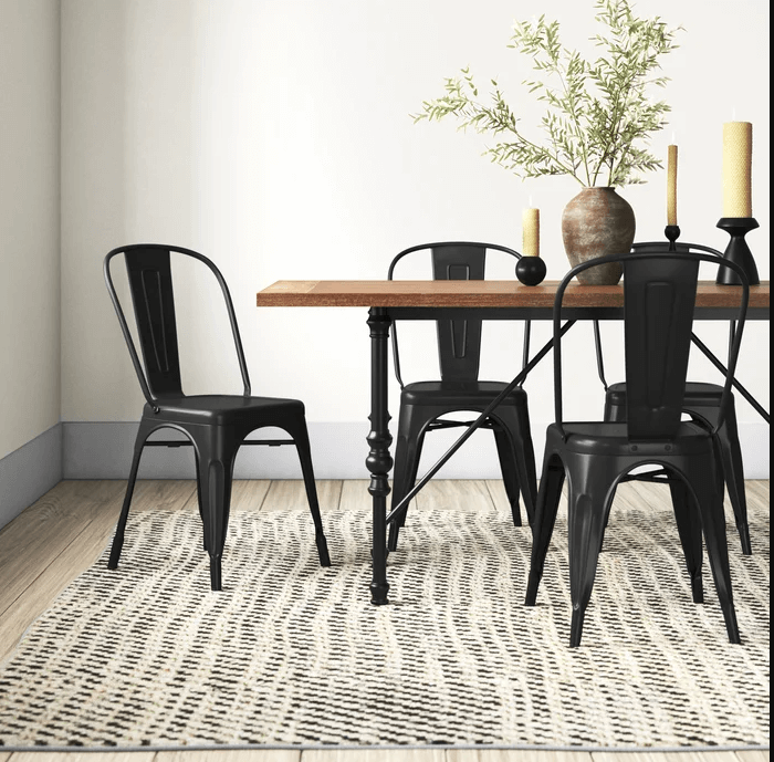 Borowski Slat Back Stacking Side Chairs (1)