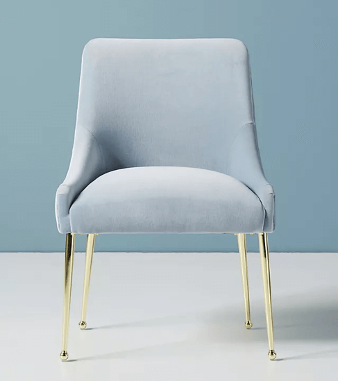 Velvet Elowen Chair by Anthropologie- Best Velvet Dining Chairs (1)