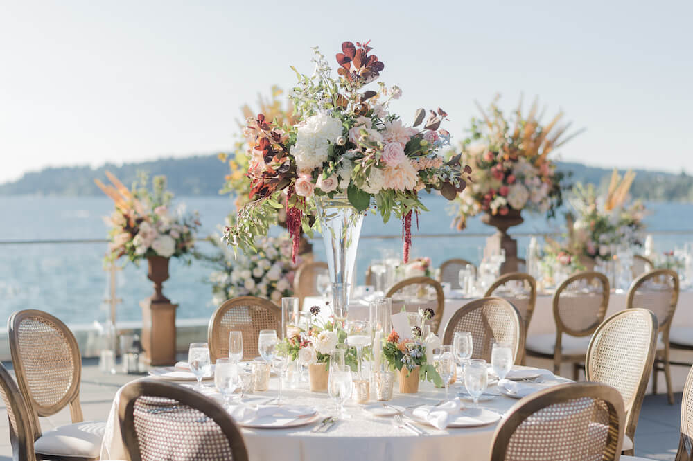Settle For Tall Florals for wedding table (1)