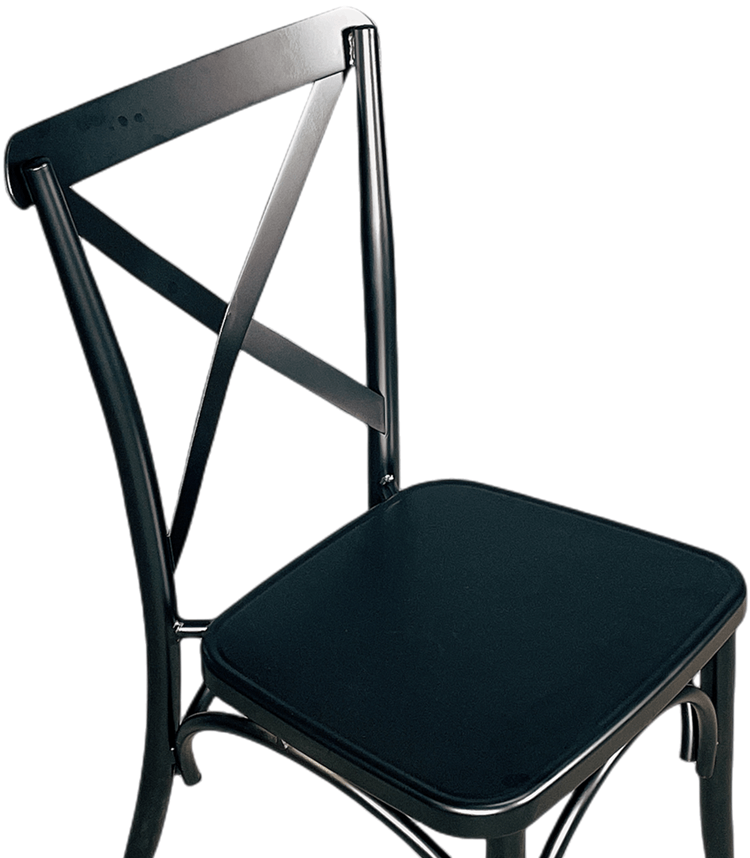 metal crossback chair