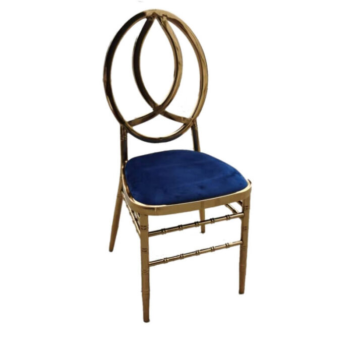 blue gold phoenix chair