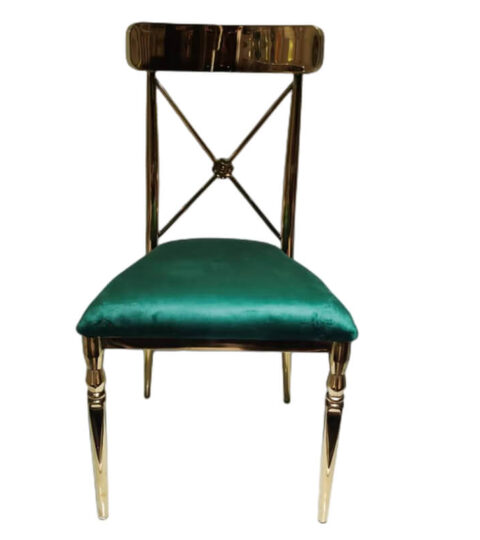 Rider Dining Chair With Gold Legs