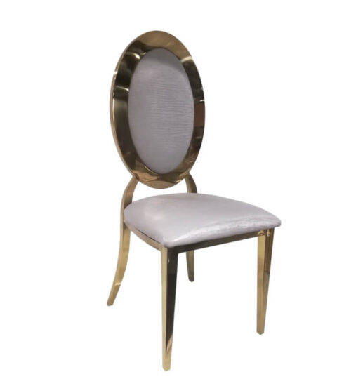 Gold Metal Stainless Steel Chair