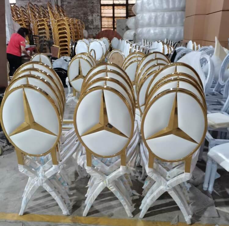 white stainless steel chair wholesale