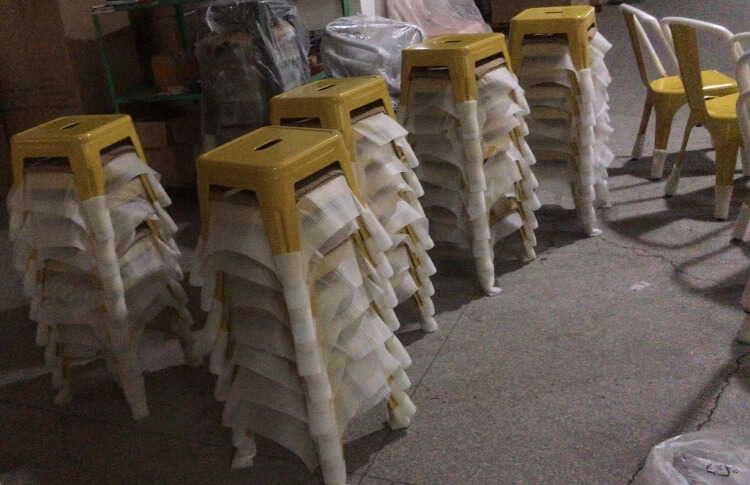 yellow white Tolix Bar Stools Price