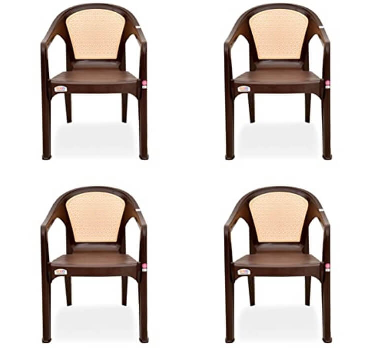 9944 Matt & Gloss Pattern Plastic Chair 