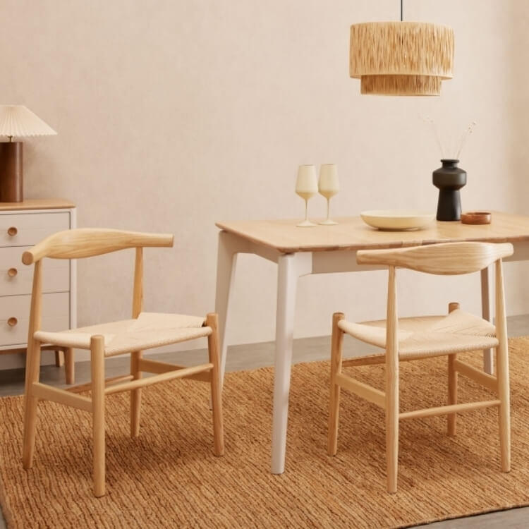 Aalborg Dining Chair, Natural Weave 