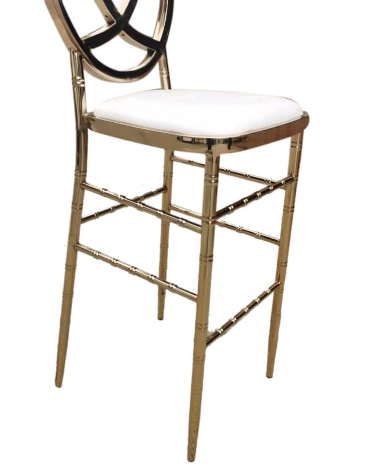 gold stainless steel bar chair bulk
