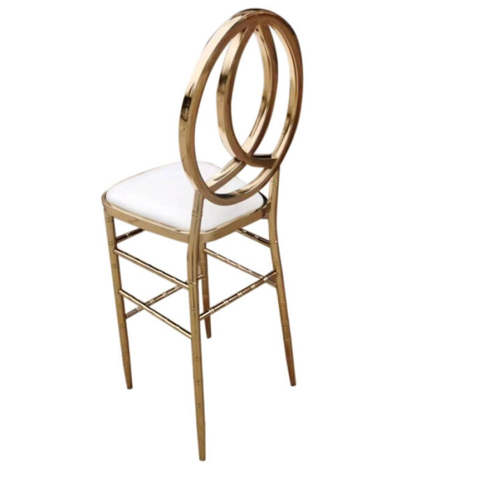 gold stainless steel bar chair supplier