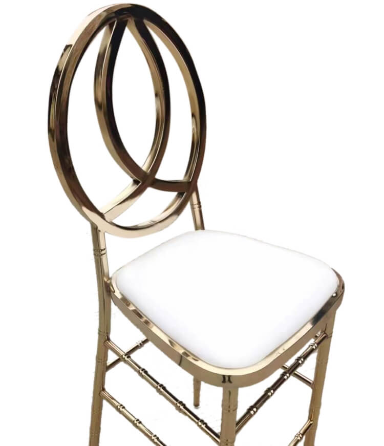 gold stainless steel bar stool supplier