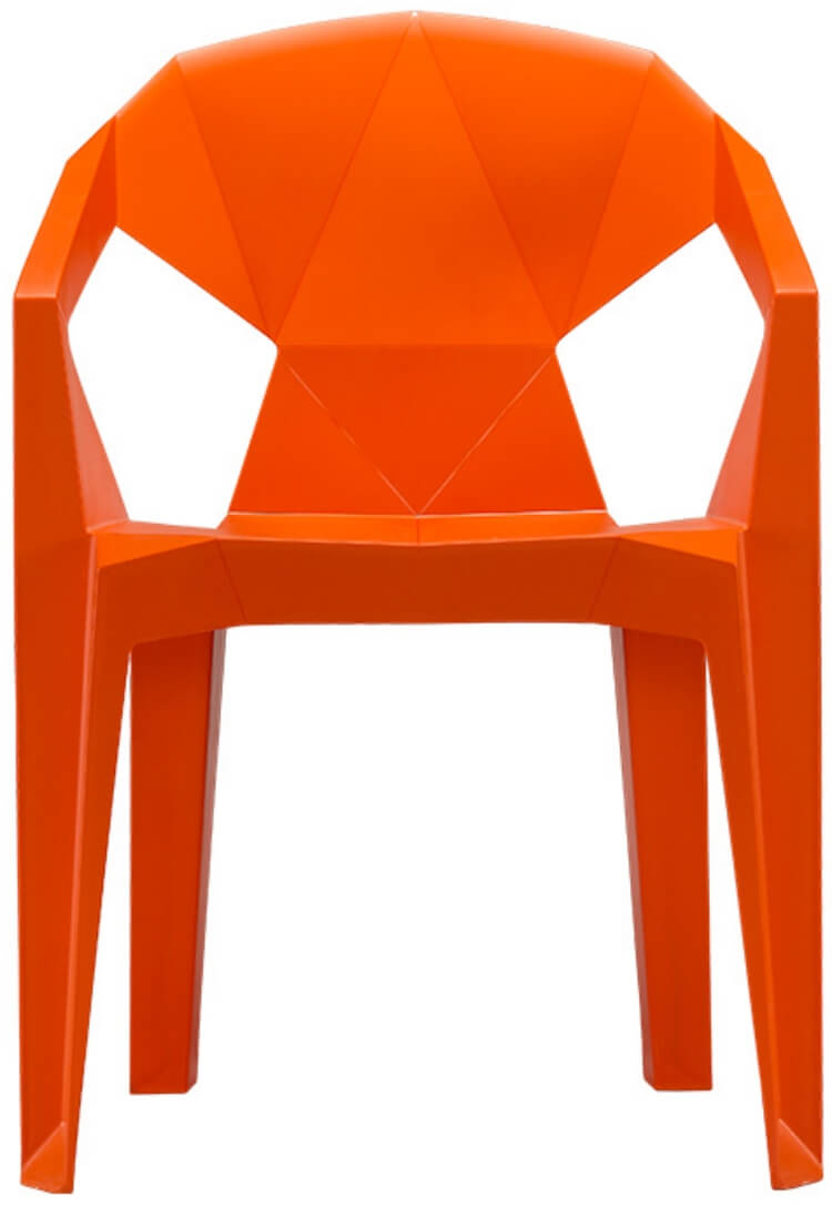 orange dining chair